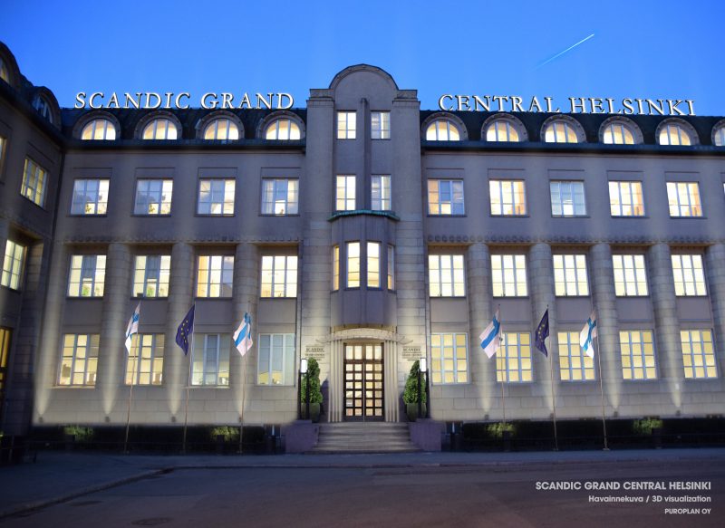 Puroplan mukana toteuttamassa hotellia Helsingin rautatieasemalle – Scandic Grand Central Helsinki